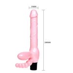 Çift Taraflı Strapon Belden Bağlamalı G-Spot Vibratör Anal Plug - Görsel 4