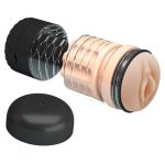 Dil Uyarım Titreşimli Realistik Suni Vajina Erkek Mastürbatör S - Görsel 5