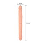 Double Dong Çift Taraflı İki Yönlü Esnek Dildo Kıkırdaklı Penis 36 Cm - Görsel 4
