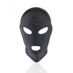 Fantezi Fetish Maske Spandex Siyah - Görsel 5
