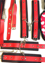 Fetiş Fantezi Serisi 7 Parça Mükemmel Deri Set - Görsel 3