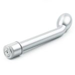 G-Spot Uyarıcılı Titreşimli Gümüş Vibratör Dildo 21 cm - Görsel 4