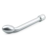 G-Spot Uyarıcılı Titreşimli Gümüş Vibratör Dildo 21 cm - Görsel 3