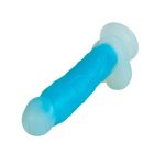 Gece Parlayan Fosforlu 21 cm Realistik Vantuzlu Şeffaf Dildo Penis - Görsel 2