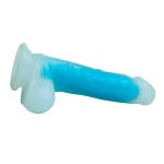 Gece Parlayan Fosforlu 21 cm Realistik Vantuzlu Şeffaf Dildo Penis - Görsel 5