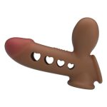 Hava Yastıklı Premium Melez Rengi Silikon Penis Kılıfı - Tyronn - Görsel 5