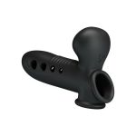 Hava Yastıklı Premium Zenci Rengi Silikon Penis Kılıfı - Crane - Görsel 3