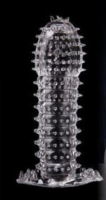 13 cm Kabartmalı Güçlü Uyarıcı Dildo Uzatmalı Penis Kılıfı - Görsel 3