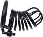 Kilitli Çelik Fetiş Penis Kafesi Siyah - Görsel 3