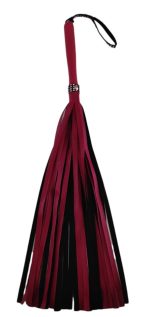 Kırmızı Fetish Fantezi Seti - 4'lü Kelepçe Kırbaç Göz Bandı - Görsel 3