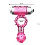 Klitoral Uyarıcılı Çift Titreşimli Penis Halkası - Görsel 4