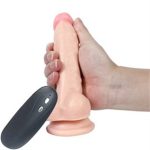 17 cm Belden Bağlamalı Titreşimli Realistik Dildo Penis Set - Görsel 8