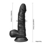 17 cm Belden Bağlamalı Realistik Dildo Zenci Penis Set - Görsel 5