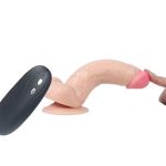 17,5 cm Belden Bağlamalı Titreşimli Realistik Dildo Penis Set - Görsel 4