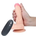 17,5 cm Belden Bağlamalı Titreşimli Realistik Dildo Penis Set - Görsel 3