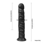 24 cm Realistik Testissiz Zenci Dildo - Iron Luxman - Görsel 4