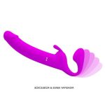 Manyetik USB Şarjlı Klitoris Darbe Modlu Çift Taraflı Strapon Teknolojik G-Spot Vajinal Vibratör - Zanini - Görsel 5