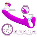 Manyetik USB Şarjlı Klitoris Darbe Modlu Çift Taraflı Strapon Teknolojik G-Spot Vajinal Vibratör - Zanini - Görsel 2