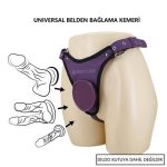 Mor Renkli Universal Protez Penis Belden Bağlama Kemeri - Caludio 3 - Görsel 2