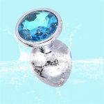 Mücevher Taşlı Orta Boy Paslanmaz Çelik Anal Tıkaç (Plug) - Görsel 3