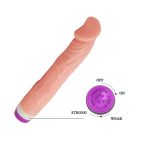 Güçlü Titreşimli 22 cm Realistik Vibratör Gerçekci Penis Dildo - Görsel 5