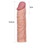 Nature Extender 5 cm Dolgulu Premium Ten Rengi Silikon Penis Kılıfı - Görsel 4