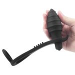 Penis Halkalı Titreşimli Anal Penetratör Plug Masturbatör - Görsel 7