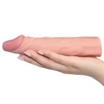 Pleasure Extender 5 cm Dolgulu Premium Ten Rengi Silikon Penis Kılıfı - Görsel 2