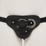 Protez Penis Metal 3 Halkalı Siyah Deri Kemer