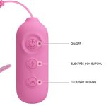 Romantic Wave - USB'den Şarjlı Titreşim & Elektro Şok Mandallı Göğüs Uyarıcı - Görsel 5