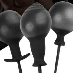 Şişebilen Pompalı Boğumlu Anal Plug Siyah - Görsel 5