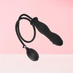 Şişebilen Pompalı Boğumlu Anal Plug Siyah - Görsel 4