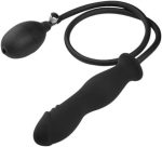 Şişebilen Pompalı Boğumlu Anal Plug Siyah - Görsel 2