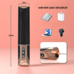 Şişirilebilir İleri Geri Hareketli USB Manyetik Şarjlı 23 cm İleri Geri Hareketli Titreşimli Dildo - Jose - Görsel 5