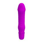 10 Titreşim Özellikli Vibratör Mor 13.5 cm - Görsel 2