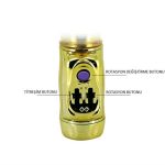 Oynar Başlı Klitoris Uyarıcılı Altın Renkli Teknolojik Tavşan Vibratör Penis - Görsel 5