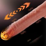 Belden Bağlamalı USB Manyetik Şarjlı 21,5 cm İleri Geri Hareketli Titreşimli Dildo - Marshall - Görsel 5