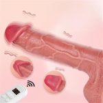 Uzaktan Kumandalı USB Manyetik Şarjlı 21,5 cm İleri Geri Hareketli Titreşimli Dildo - Baird - Görsel 5