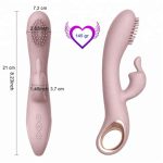 USB Şarjlı 10 Fonksiyonlu Klitoris Uyarıcılı Teknolojik Vibratör - Angel's Kiss - Görsel 5