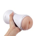 USB Şarjlı 10 Fonksiyonlu Sesli & Titreşimli Realistik Suni Vajina Mastürbatör