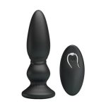 USB Şarjlı 12 Titreşim Modlu Uzaktan Kumandalı Vibratör & Boğumlu Anal Plug - Görsel 2