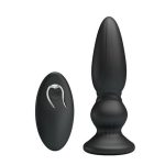USB Şarjlı 12 Titreşim Modlu Uzaktan Kumandalı Vibratör & Boğumlu Anal Plug - Görsel 3