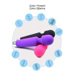 USB Şarjlı 20 Fonksiyonlu Teknolojik Vibratör - AV Magic - Görsel 2