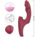 USB Şarjlı 7 Emme ve Titreşim Uyarım Fonksiyonlu Isıtmalı Teknolojik Vibratör - Görsel 4