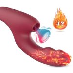 USB Şarjlı 7 Emme ve Titreşim Uyarım Fonksiyonlu Isıtmalı Teknolojik Vibratör - Görsel 3