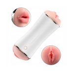 USB Şarjlı 7 Titreşim Modlu Çift Taraflı Sesli Teknolojik Mastürbatör - Görsel 3