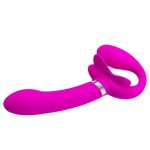 USb Şarjlı Çift Taraflı Strapon Teknolojik G-Spot Vajinal Vibratör - Görsel 3