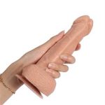 20 cm Belden Bağlamalı Titreşimli Realistik Dildo Penis Set - Görsel 12