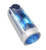 USB Şarjlı Isıtmalı İleri Geri Hareketli Titreşimli Emme Vakum Ayarlı Masturbatör - Leten Green Bird