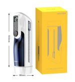 USB Şarjlı Sesli Isıtmalı İleri Geri Hareketli Titreşimli Emme Vakum Ayarlı Masturbatör - Leten A380 - Görsel 5